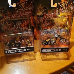 West Coast Choppers Penny Saved CFL-Rigid 1:31 Diecast Motorcycles 2004 x2